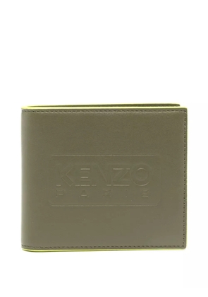 Kenzo logo-embossed wallet - Green