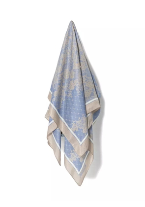 Blugirl lace-print scarf - Blue