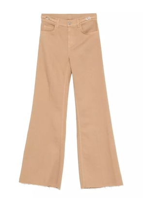 LIU JO logo-detail flared jeans - Neutrals