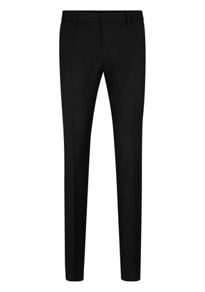 BOSS straight-leg wool trousers - Black