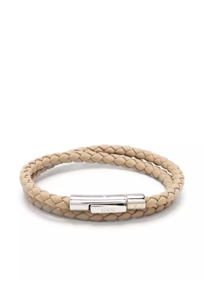 Tod's braided leather bracelet - Neutrals