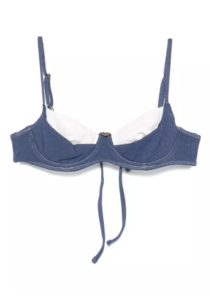 Frankies Bikinis x Bella Hadid Jolene underwire bikini top - Blue