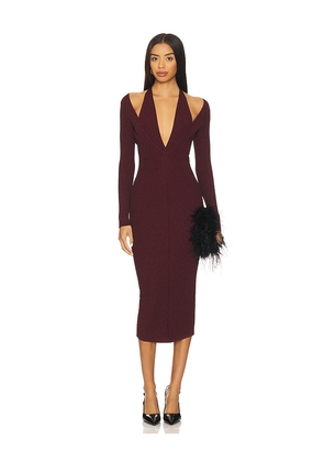 retrofete Odelia Dress in Burgundy. Size S. Also in L, M, XS.