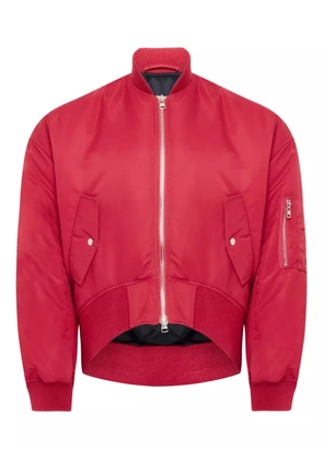JW Anderson boxy zip-front bomber jacket - Red