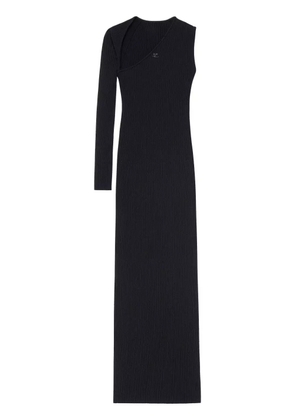 Courrèges ribbed-knit maxi dress - Black