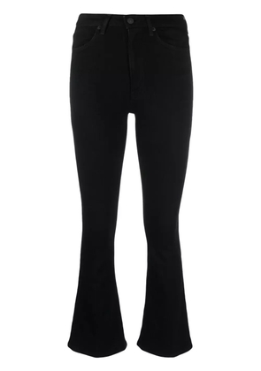 DONDUP logo-plaque flared jeans - Black