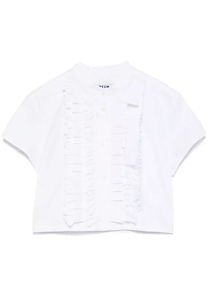 MSGM ruffled shirt - White
