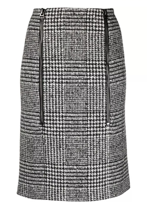 TOM FORD Prince of Wales pattern zip-up skirt - Black