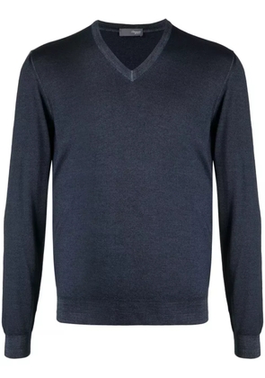 Drumohr V-neck merino sweater - Blue