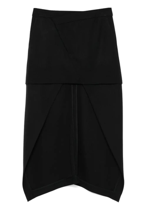Alexander McQueen asymmetric skirt - Black