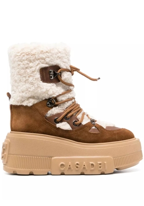 Casadei Stivali Polacco shearling-lining boots - Brown