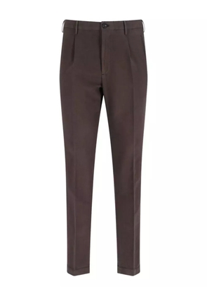 Incotex pleated chino trousers - Brown