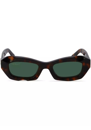 Off-White Eyewear Venezia tortoiseshell rectangle sunglasses - Brown