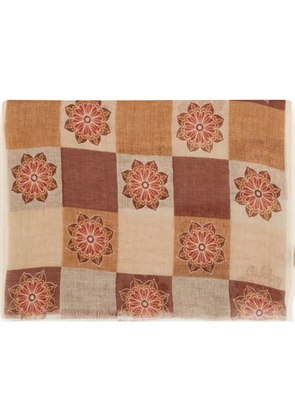 ROSI printed scarf - Brown