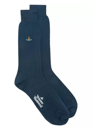 Vivienne Westwood Uni Colour Plain socks - Blue