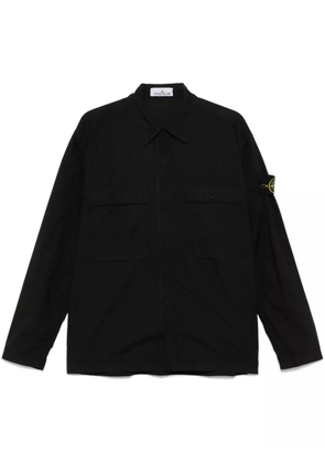 Stone Island Compass-badge shirt jacket - Black