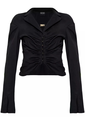 Versace Jeans Couture drape detailing shirt - Black