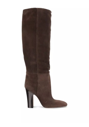 Paris Texas 100mm Lavinia suede pointed-toe knee-high boots - Brown