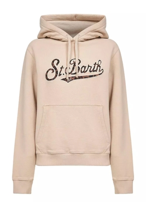 MC2 Saint Barth drawstring kangaroo-pocket hoodie - Neutrals