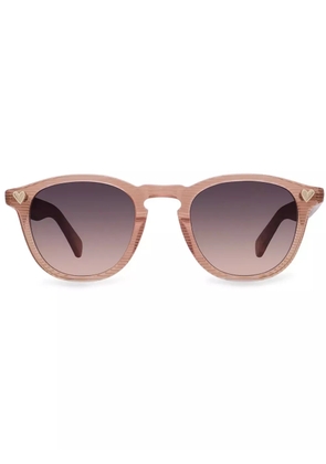 Garrett Leight round-frame sunglasses - Pink