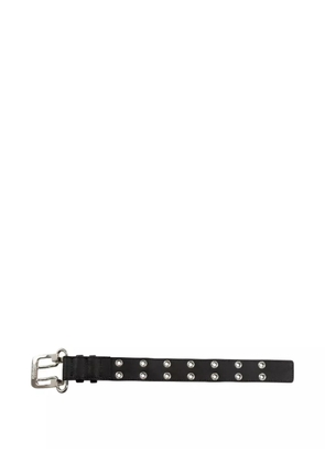 AMBUSH grommet leather bracelet - Black