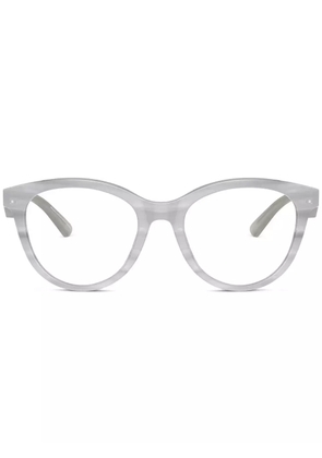 Emporio Armani round-frame glasses - Grey