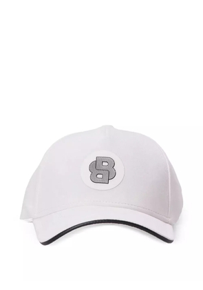 BOSS logo-patch cap - White