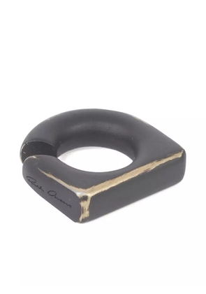 Rick Owens round prong ear cuff - Black