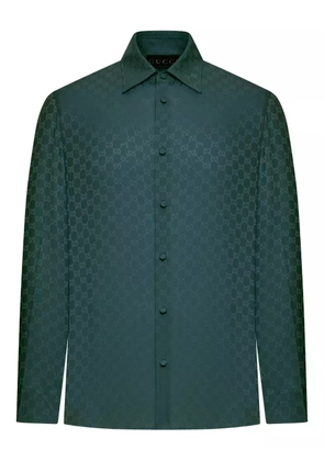 Gucci GG jacquard silk shirt - Green
