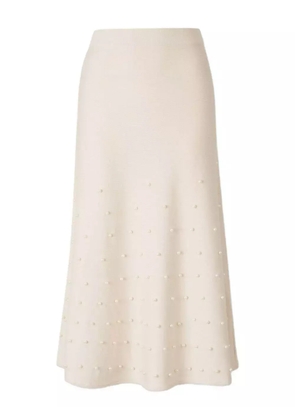 ZIMMERMANN Hypnotic beaded midi skirt - Neutrals