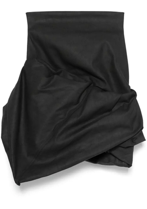 Rick Owens draped mini skirt - Black