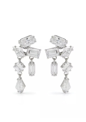Swarovski Mesmera crystal-embellished drop earrings - Silver