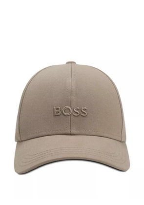 BOSS logo-embroidered cap - Neutrals