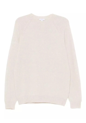 Sunspel lambs-wool jumper - Neutrals