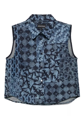 Emporio Armani denim top - Blue