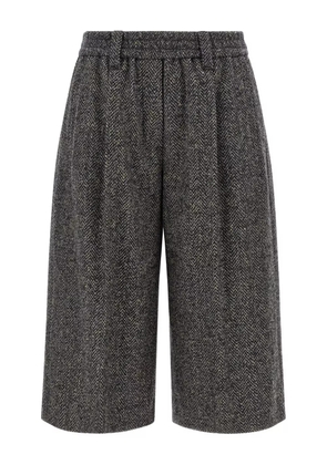 Brunello Cucinelli herringbone shorts - Grey