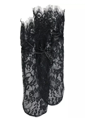 Maison Close lace mid-calf socks - Black