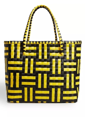 HAY weaved large tote bag - Yellow