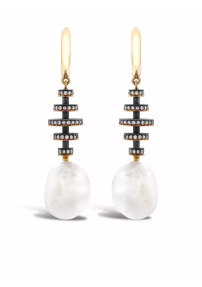Pragnell 18kt rose gold Legacy pearl and diamond drop earrings - Pink