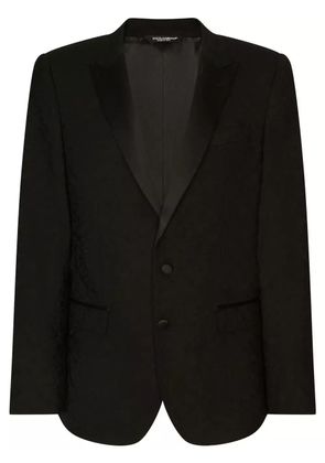 Dolce & Gabbana Martini-fit jacquard wool tuxedo suit - Black