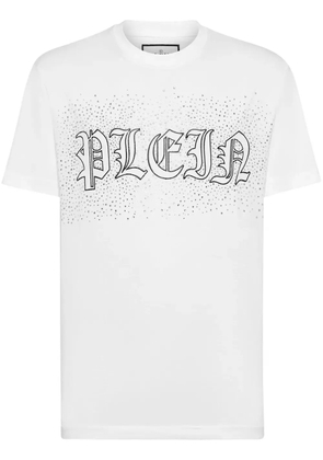 Philipp Plein logo-embellished cotton T-shirt - White