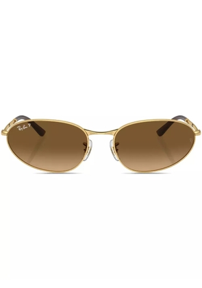 Ray-Ban RB3734 oval-frame sunglasses - Gold