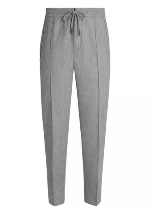 Zegna drawstring tapered trousers - Grey