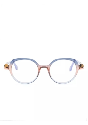 Face À Face Kyoto 1 round-frame glasses - Blue