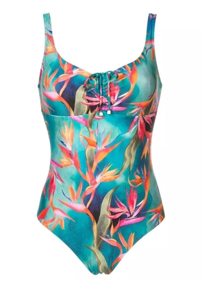 Lygia & Nanny floral-print swimsuit - Blue