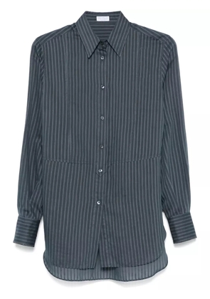 Brunello Cucinelli striped shirt - Blue