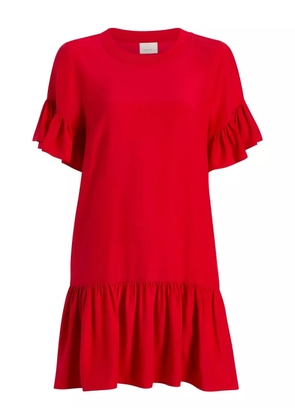 Cinq A Sept Leilah ruffled mini dress - Red