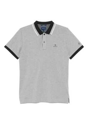 Gant embroidered-logo polo shirt - Grey