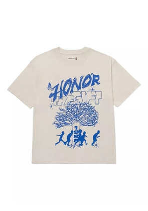 Honor The Gift Family Tree-print 'Beige' t-shirt - Neutrals