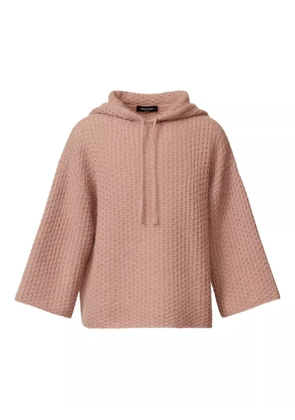 Fabiana Filippi waffle-knit hooded jumper - Neutrals